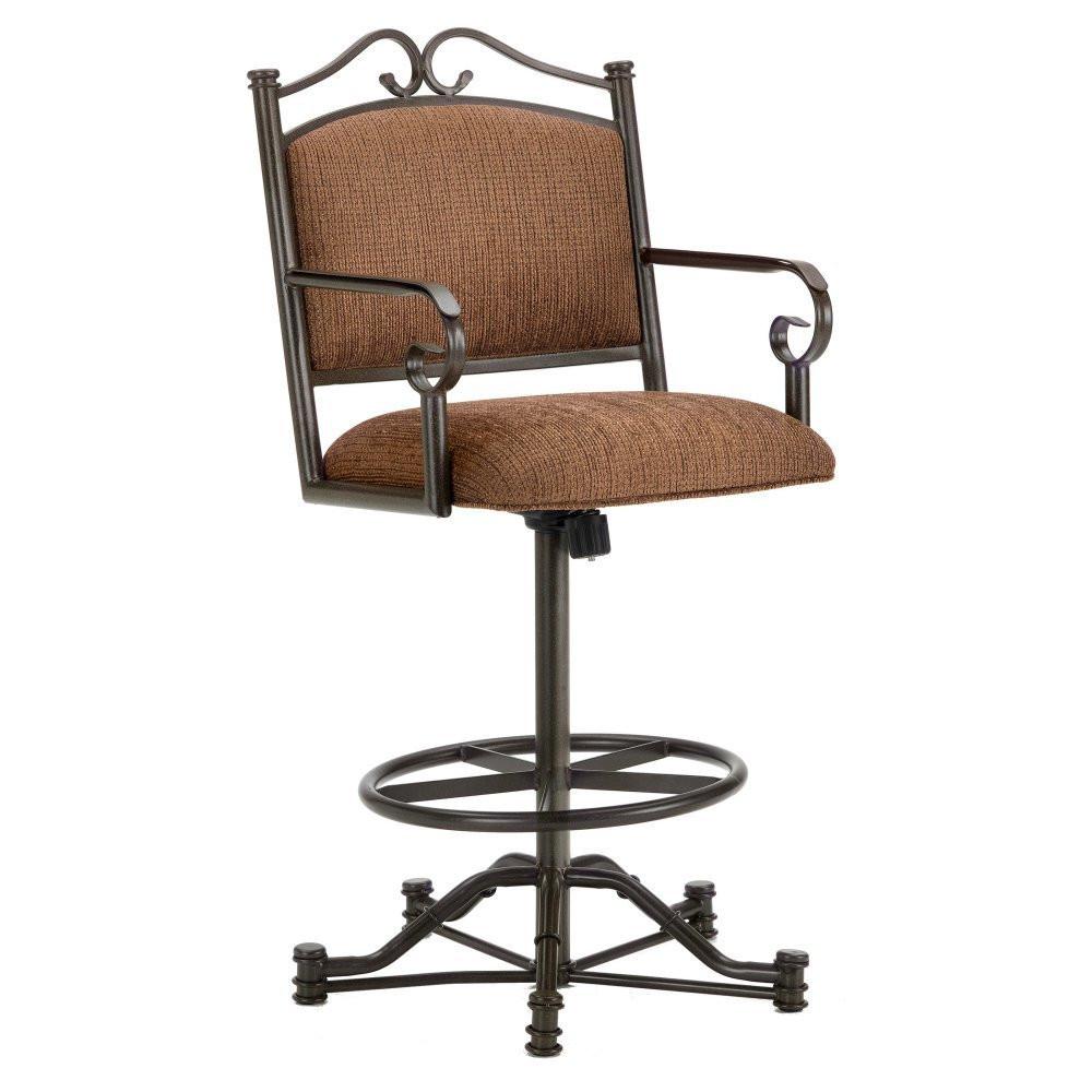 Iron Mountain 3205630 Sherwood Tilt Swivel Bar Stool 30 " Seat Height W/ Radar Nugget Fabric - Rust