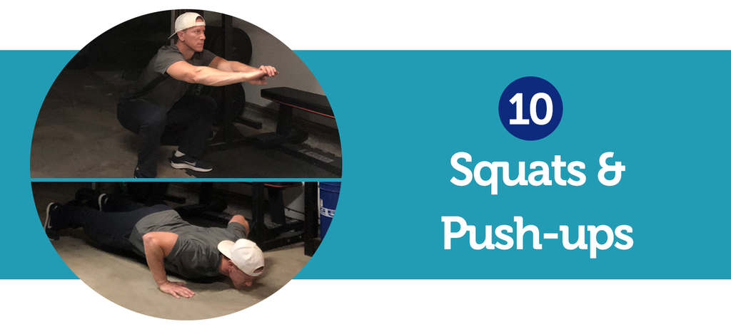 Squats and pushups