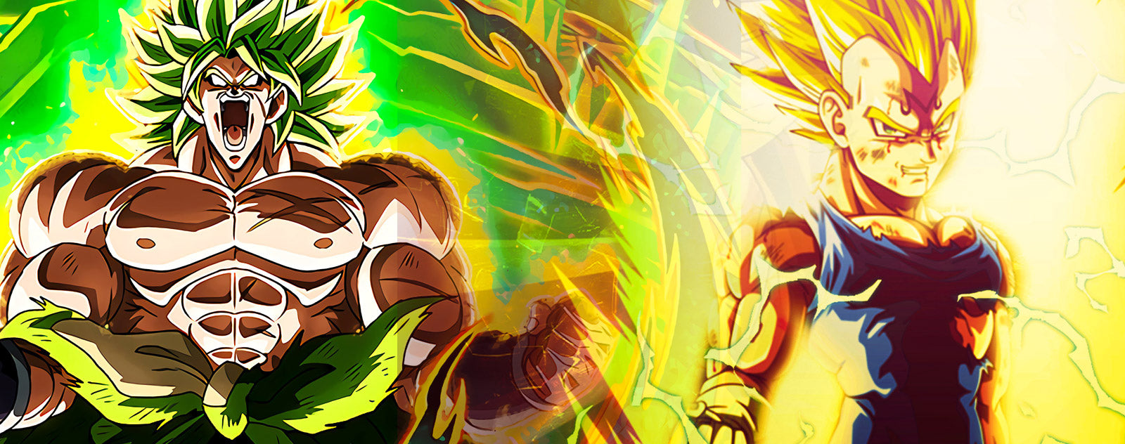 Broly et Vegeta Super Saiyan 3