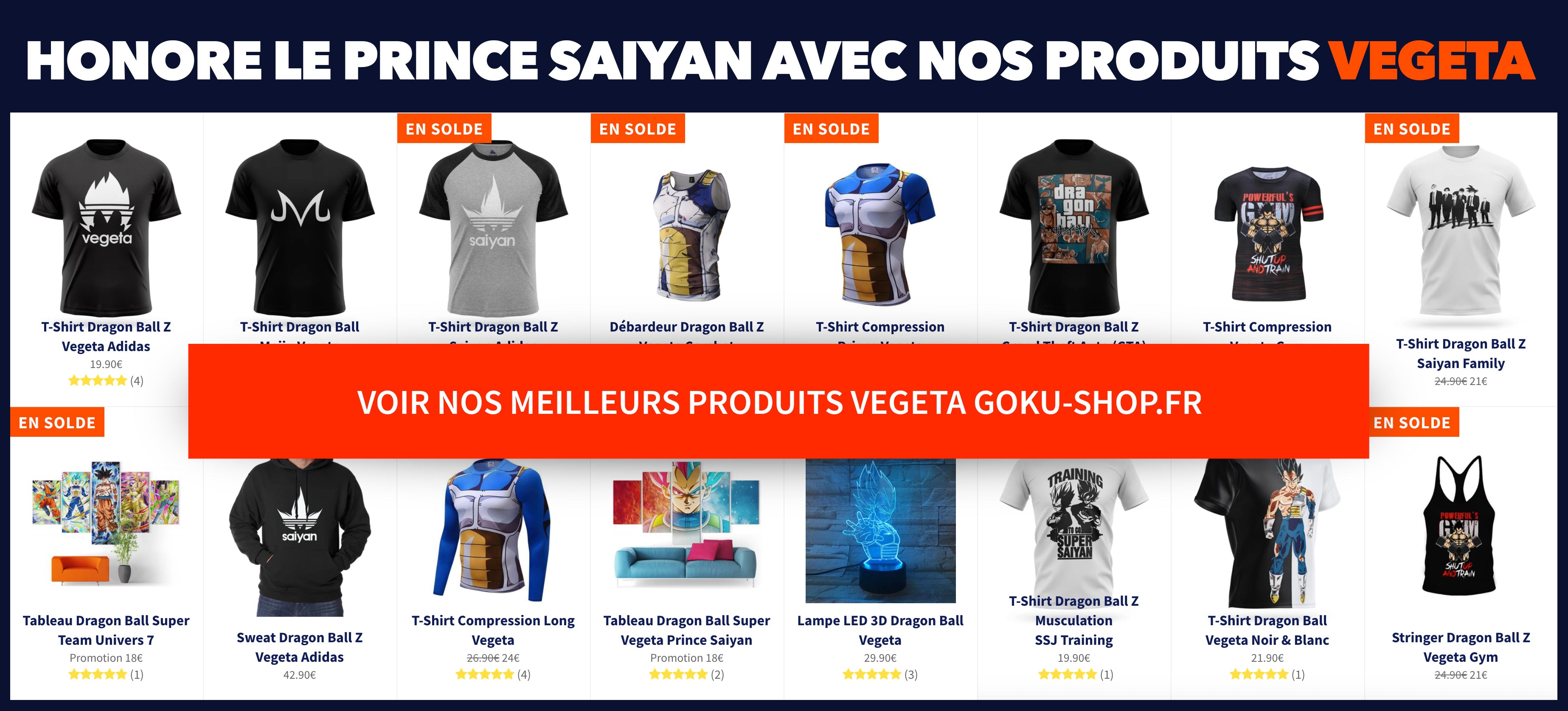 Produits Prince Saiyan