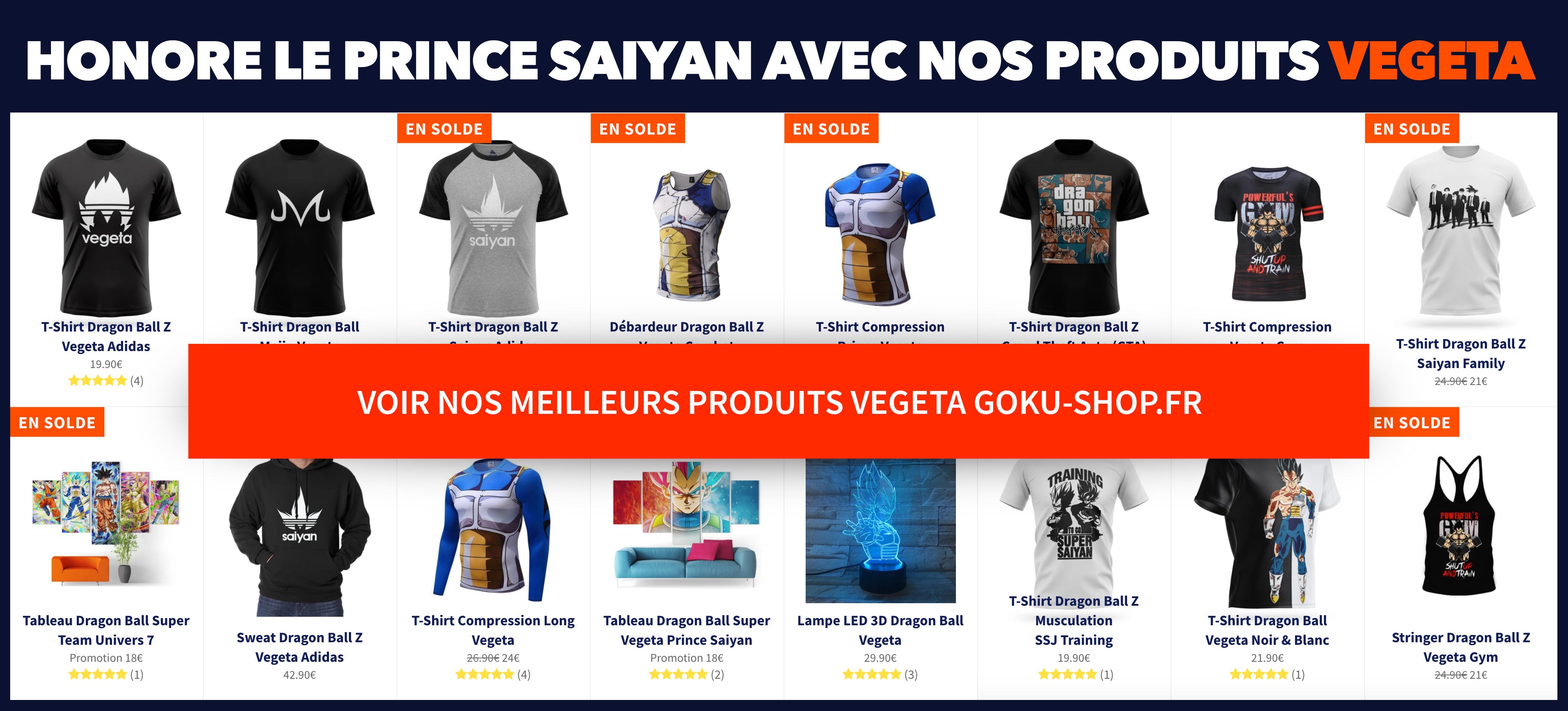 Saiyan Prince Products