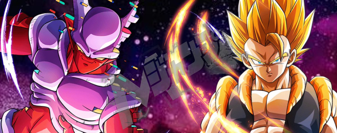 The duel between Super Gogeta and Janemba