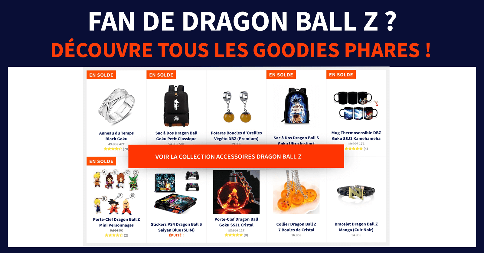 accessoires dbz