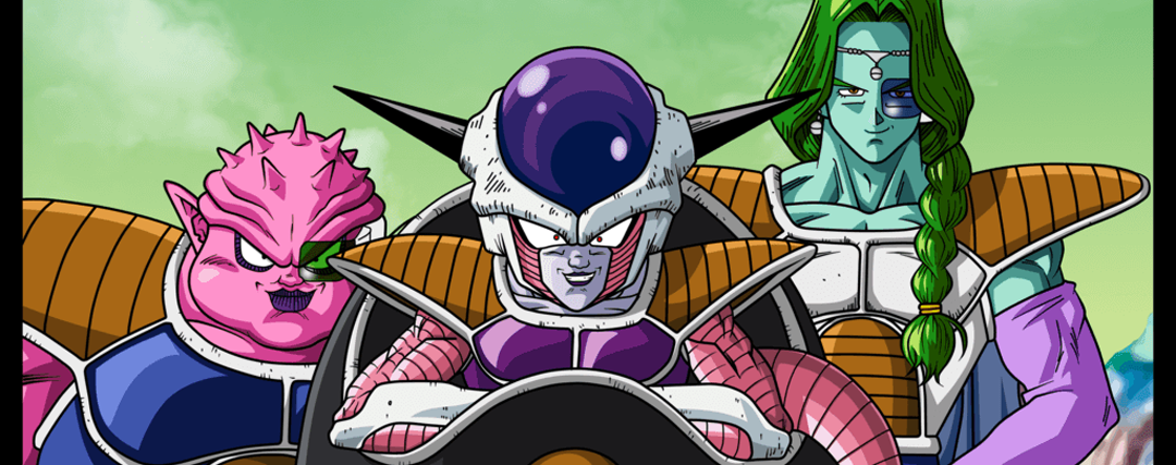 Dodoria Zarbon and Frieza