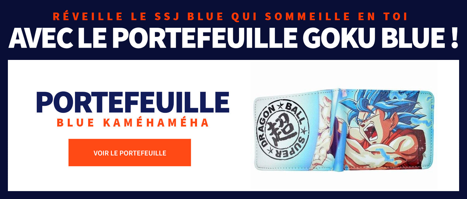 Cartera Kaméhaméha Goku Azul