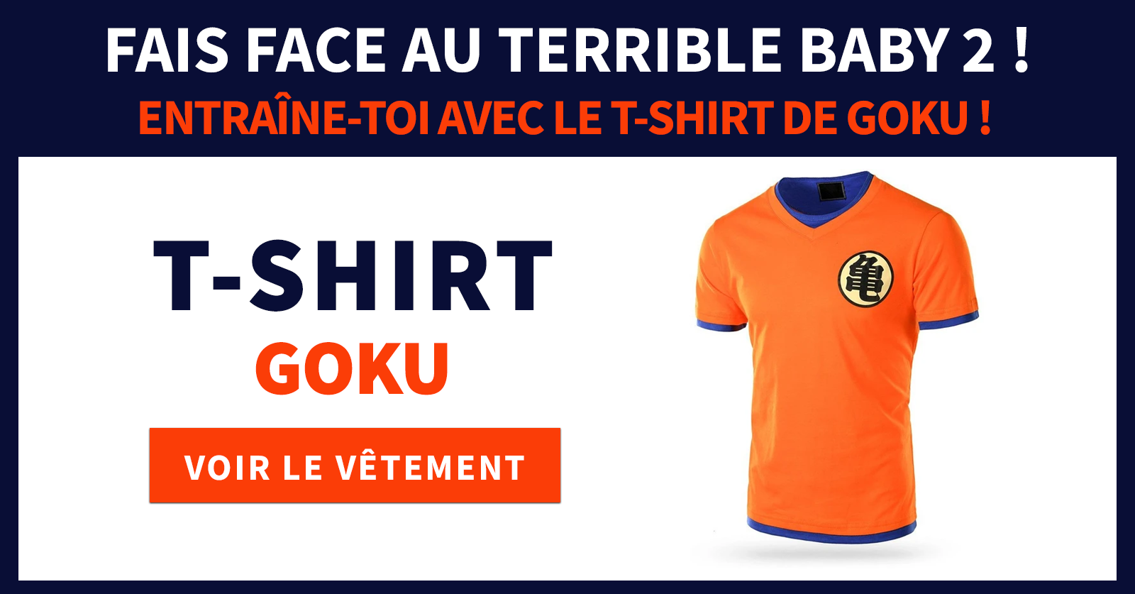 camiseta goku naranja