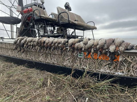 Duck Hunting Boat with LED Lights and Ducks