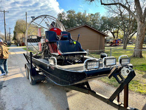 Hoop Mounted Bowfishing Light Rail