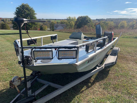 The Best Light Set Up For a Bowfishing Boat