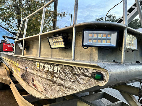 Capt. Mark Malfa, Big Fish Bowfishing Texas with 8 Swamp Eye HD Bowfishing Lights