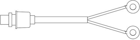 Power Cord Lead with Battery Terminals