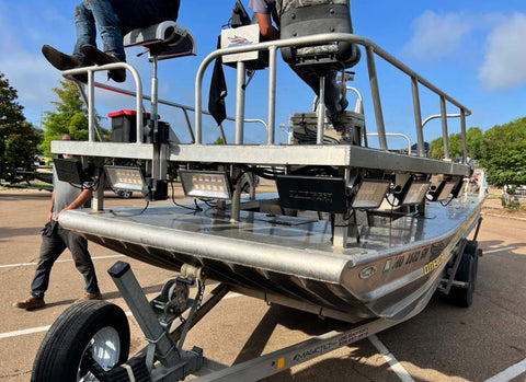 Raised Bowfishing Deck with Swamp Eye HDs