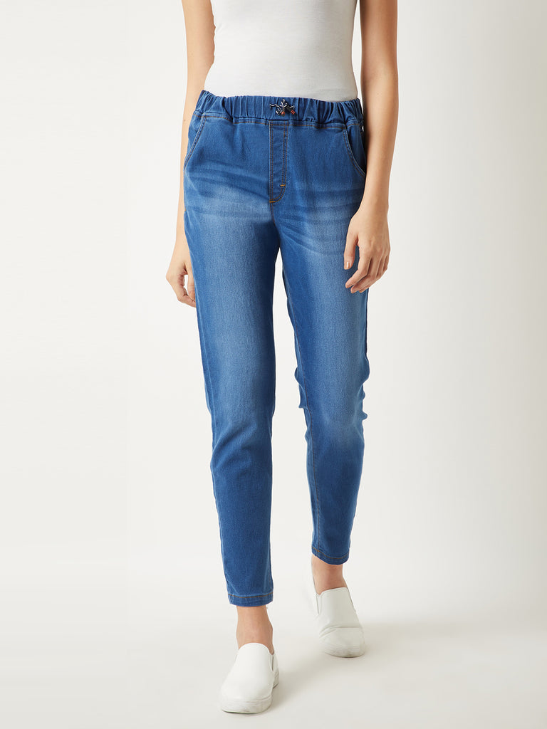 free people denim joggers