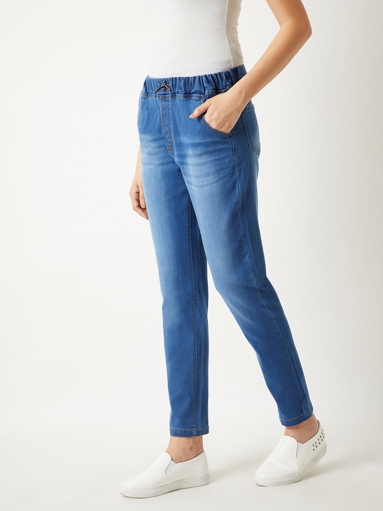 free people denim joggers