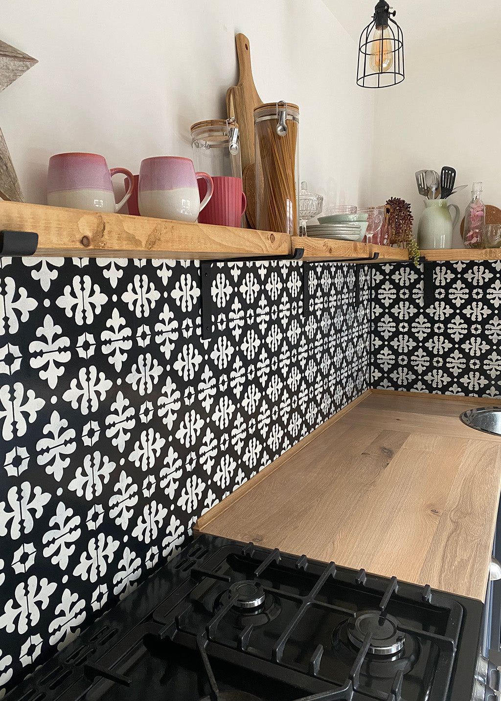 HOW TO - Stencil A Kitchen Splashback – Dizzy Duck Designs