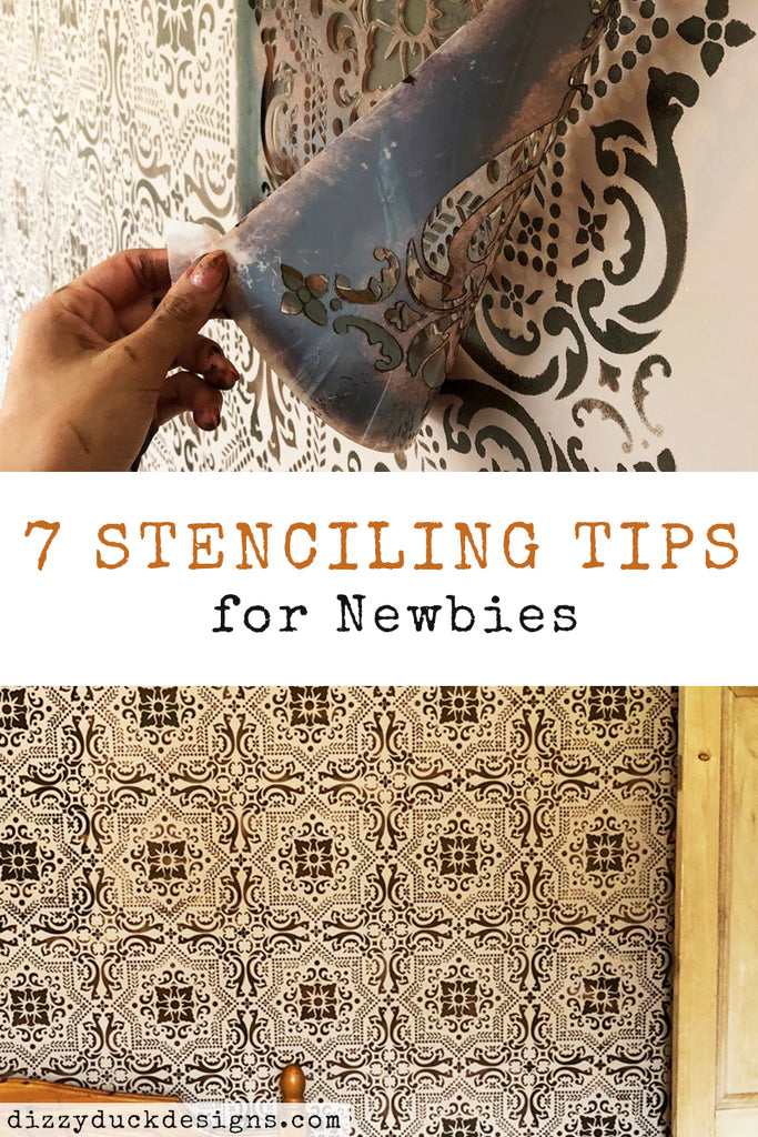 How To Use A Stencil Brush + Easy Tips For Stenciling