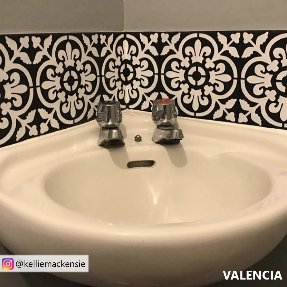 SHOP our Valencia tile stencil