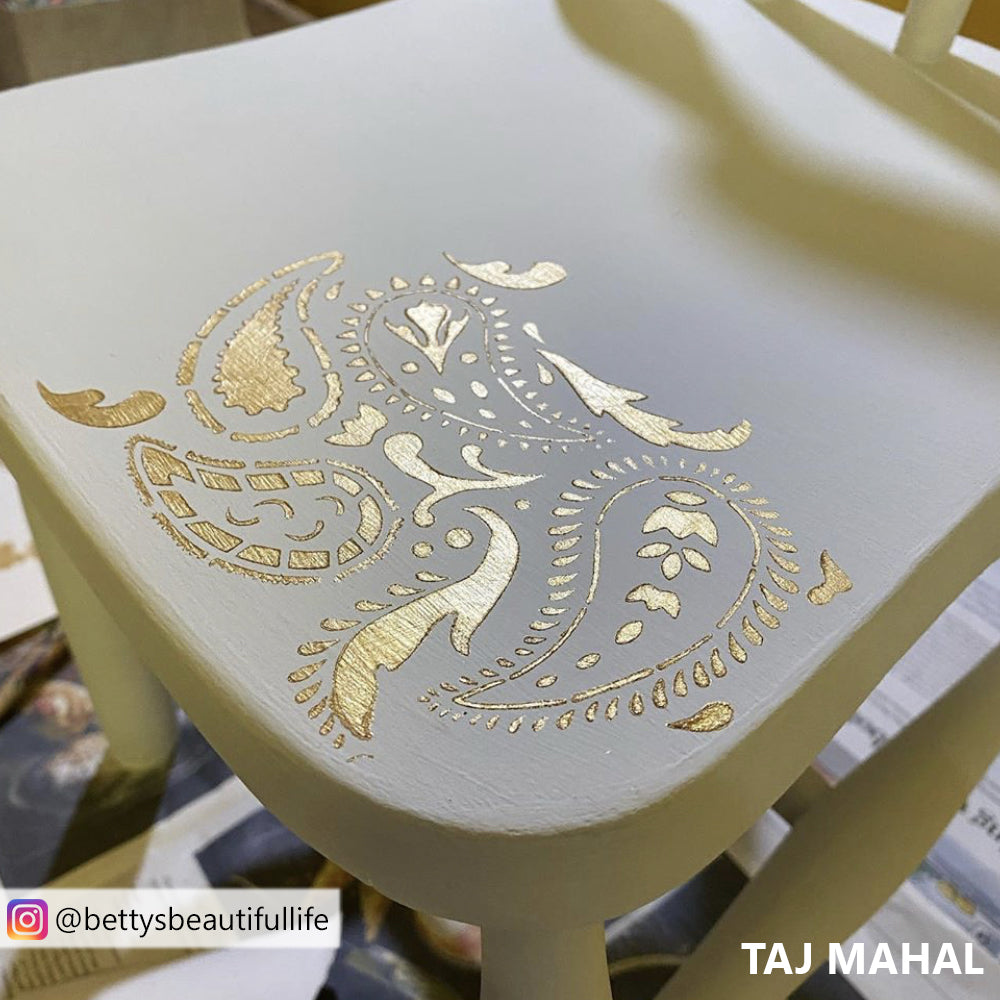 SHOP our Taj Mahal furniture stencil