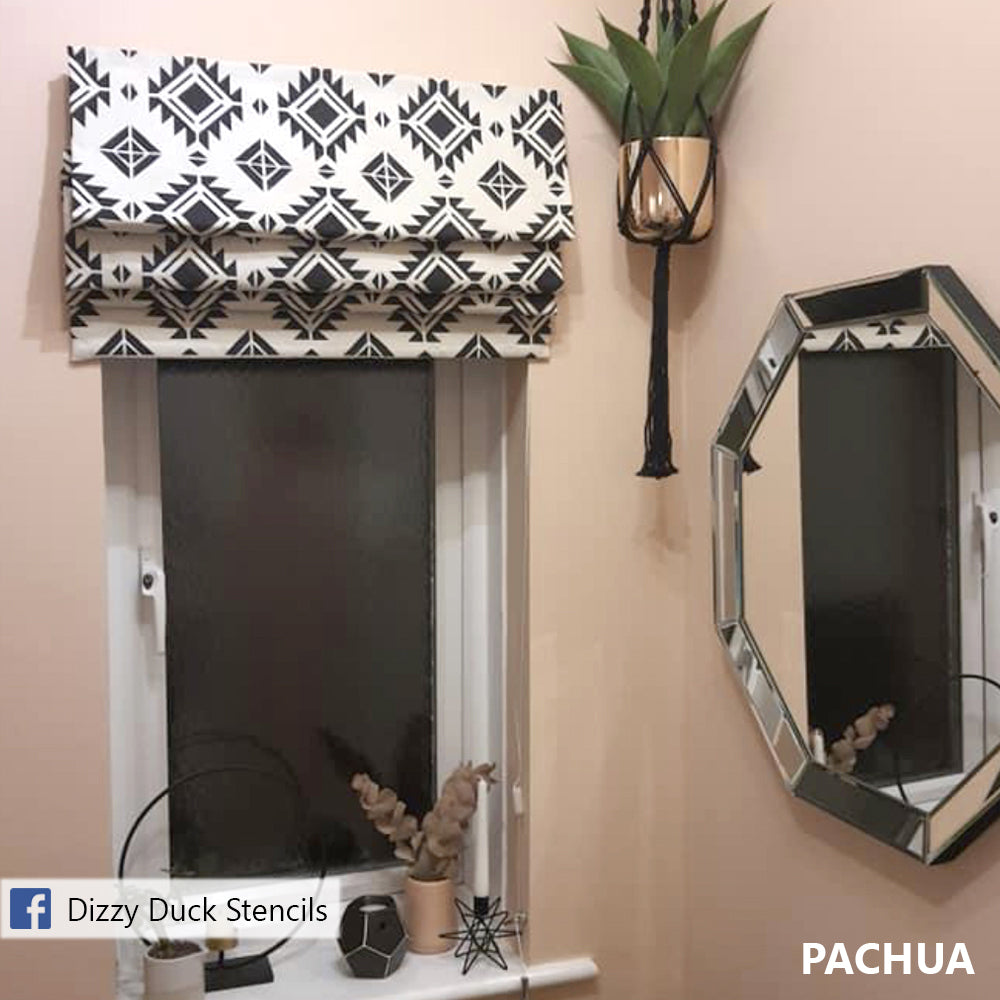 SHOP our Pachuca faux tile stencil