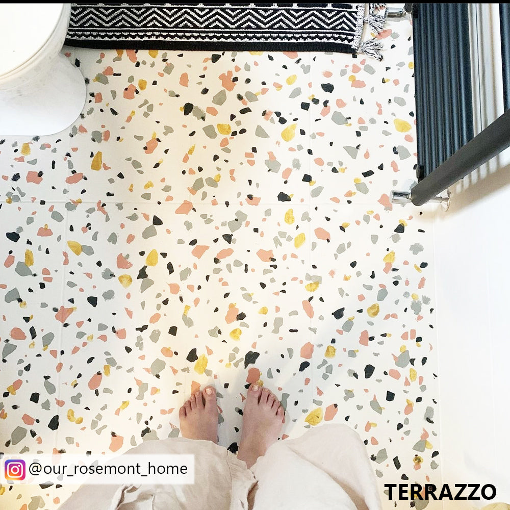 terrazzo floor stencil