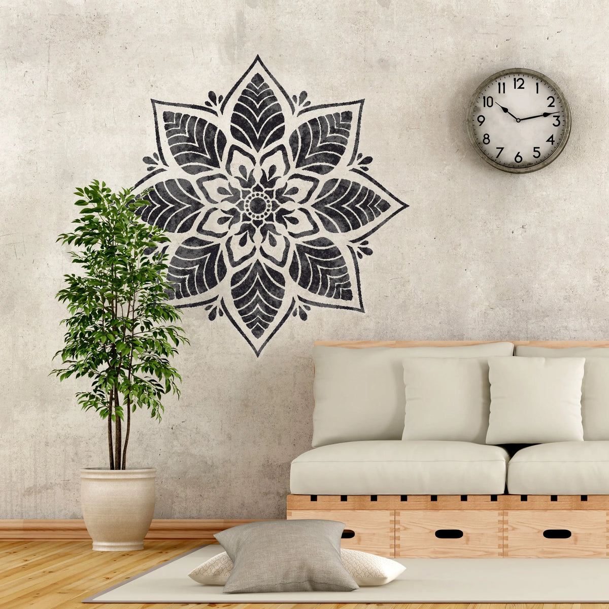 KERALA Mandala Stencil | Dizzy Duck Designs