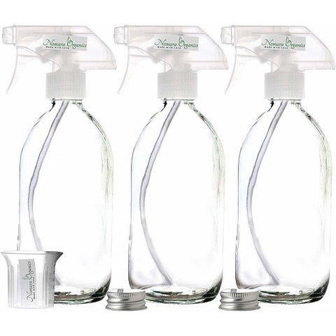 large glass spray bottle