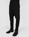 Army of me - Low crotch jersey trousers black - Stilett.com