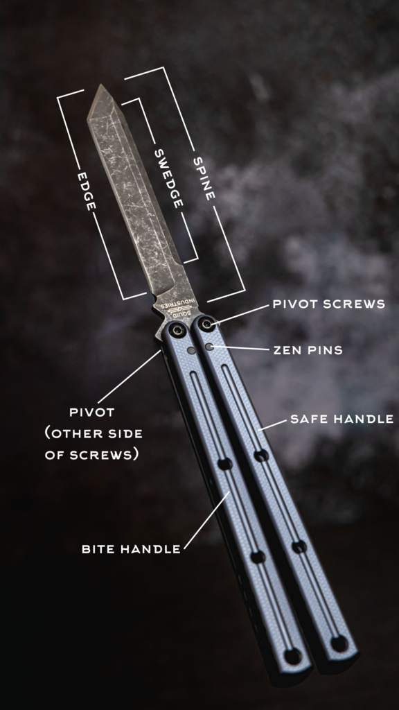 Balisong/Butterfly Knife Anatomy