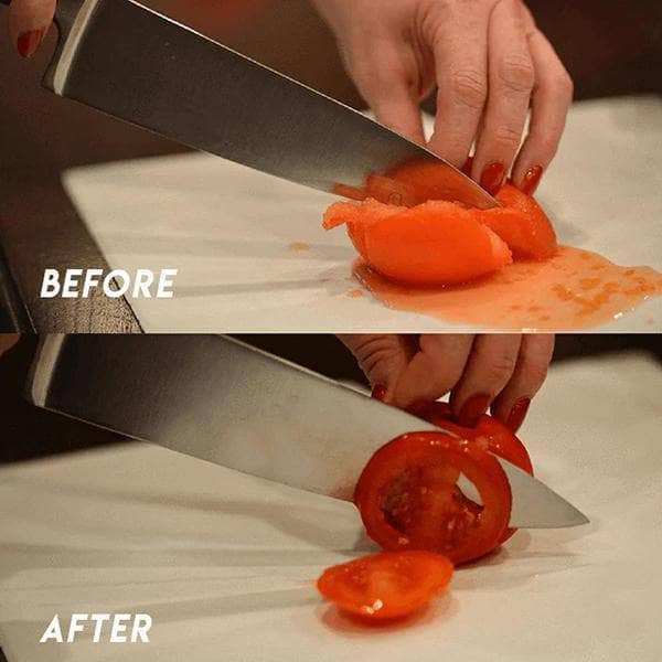 MICPANG Afilador de cuchillos de 3 etapas para afilar cuchillos de acero  opaco pelar chefs y cuchillos de bolsillo para reparar restaurar y pulir