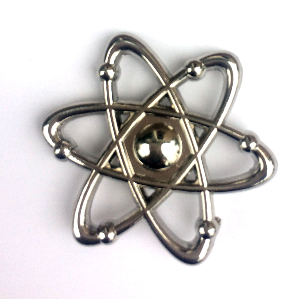 Silver Atom Science Lapel Pin Anatomology
