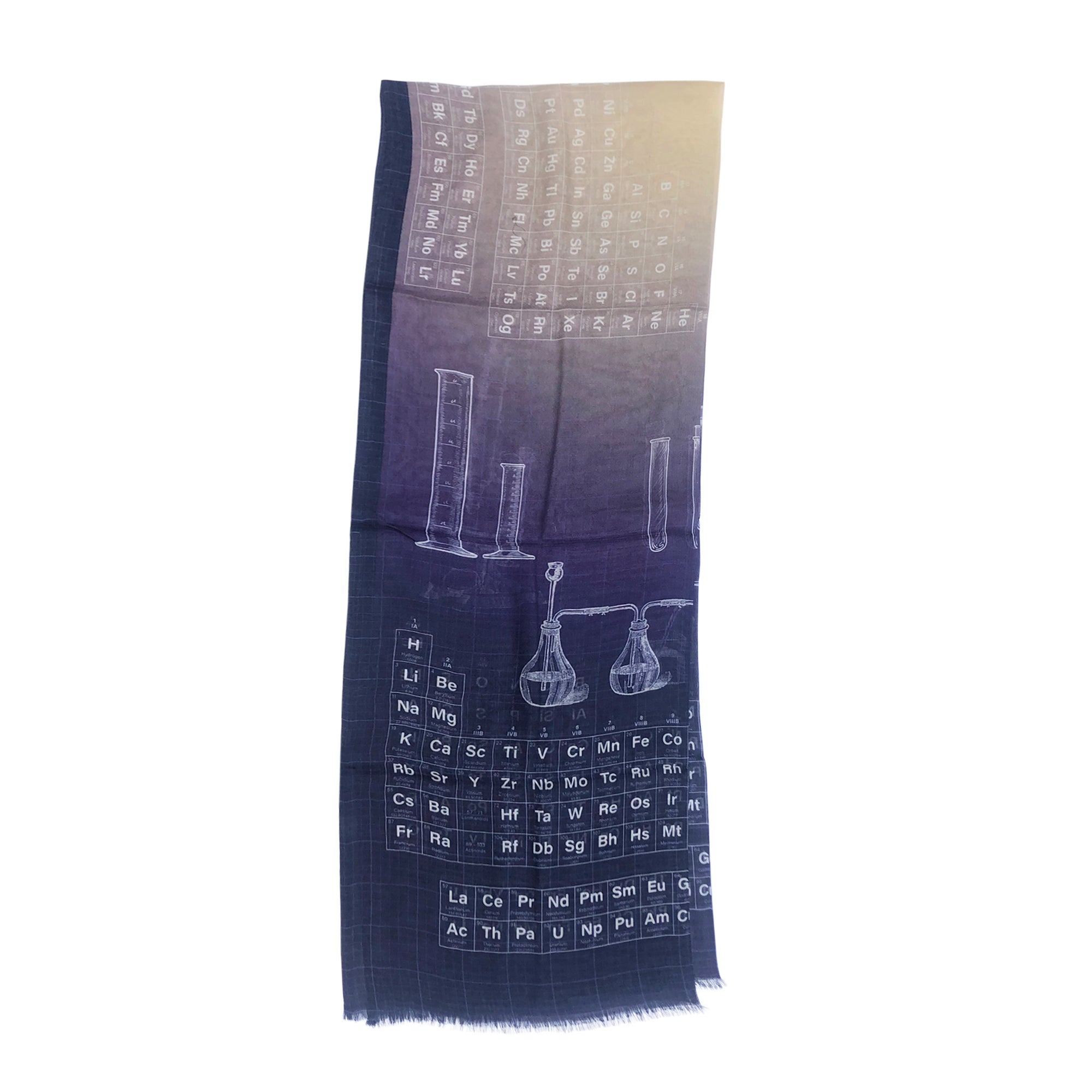 Periodic Table Of Elements Scarf With Gradient Clothing Scarves