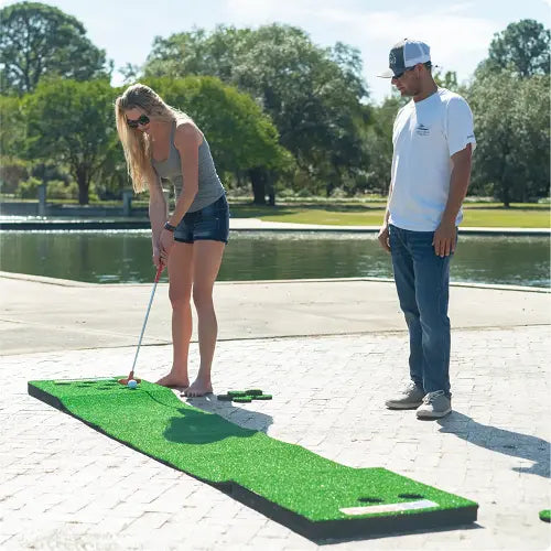 PutterBall Backyard Game - Best Golf Putting Green For Indoors & Outdoors