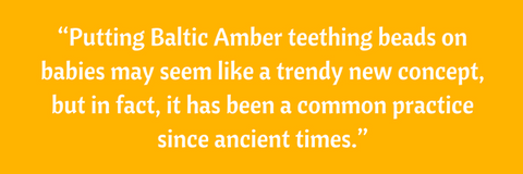 amber teething necklace in ancient times
