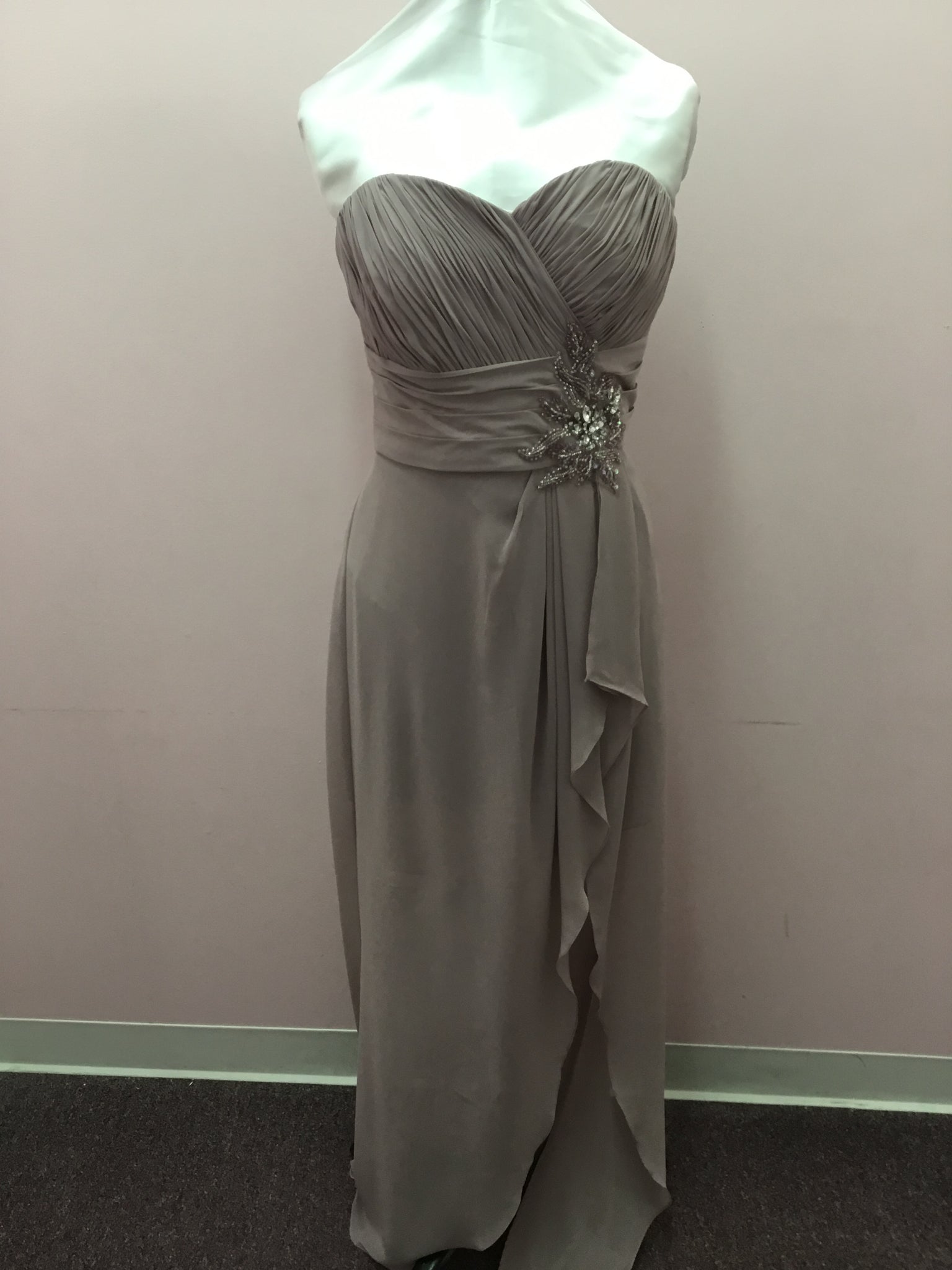 gunmetal formal dress