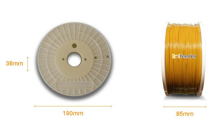 BotFeeder PLA Caramel Filament Dimension