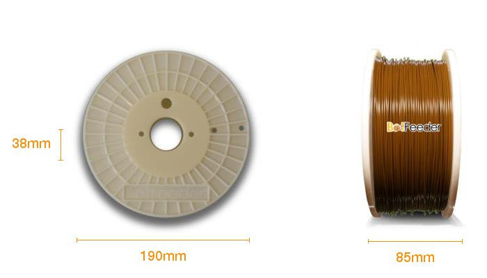 BotFeeder PLA Chocolate Filament Dimension