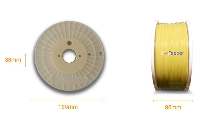 BotFeeder PLA Macaron Yellow Filament Dimension
