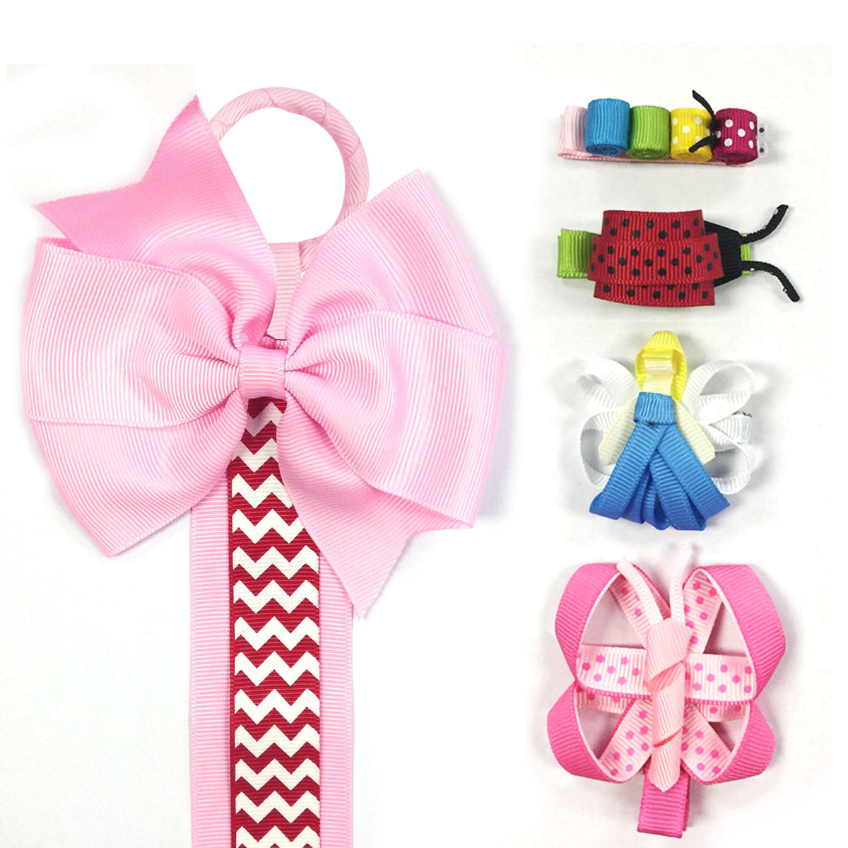 butterfly clip hair bows