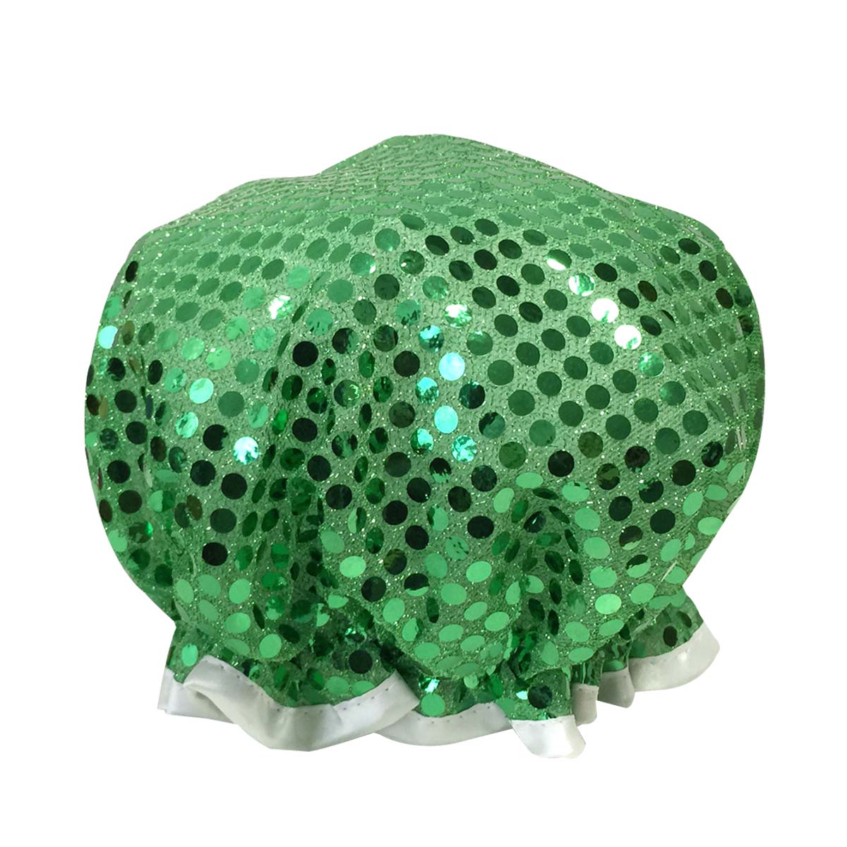 green shower cap