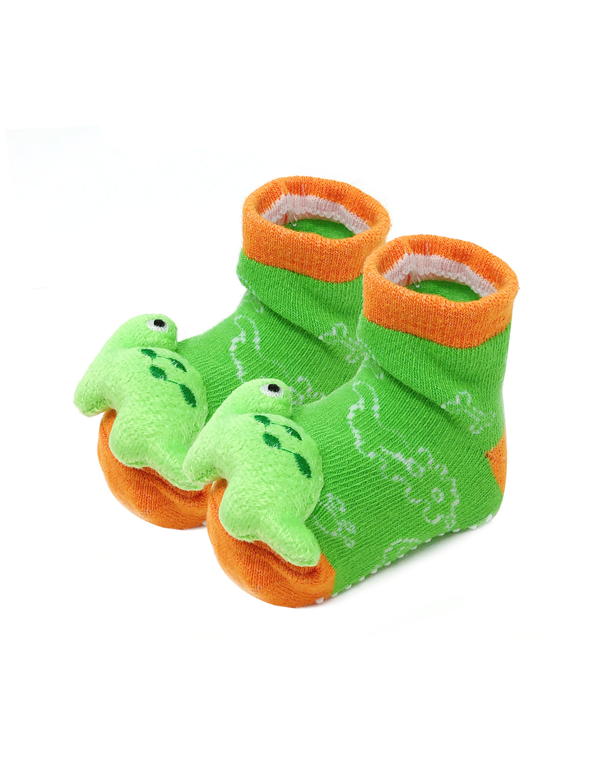 dinosaur baby booties