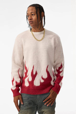 Jordan Craig Sweater - Inferno Crewneck - Blood ivory - 3977 - Vengeance78
