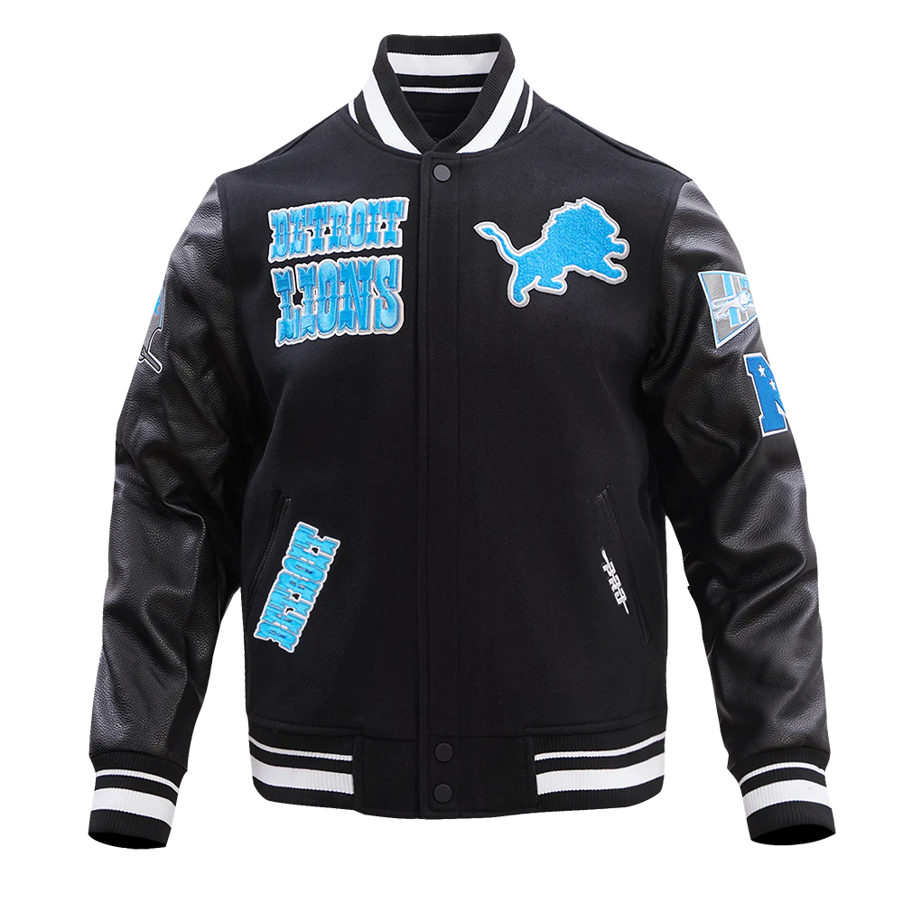 Pro Standard Jacket - Detroit Lions - Black And Blue - FDL643453