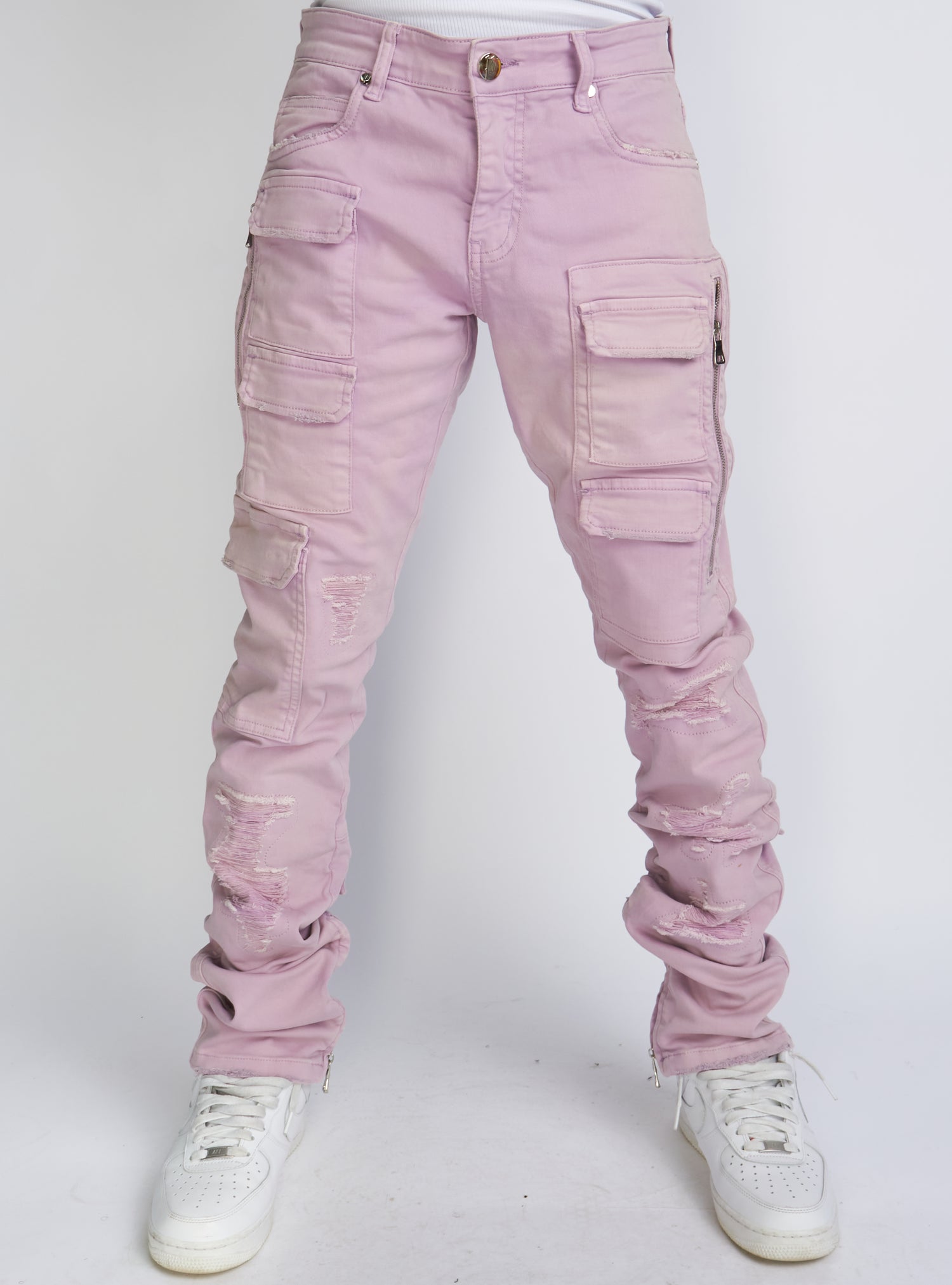 Politics Jeans Skinny Stacked Cargo Lavender Murphy509 Vengeance78 