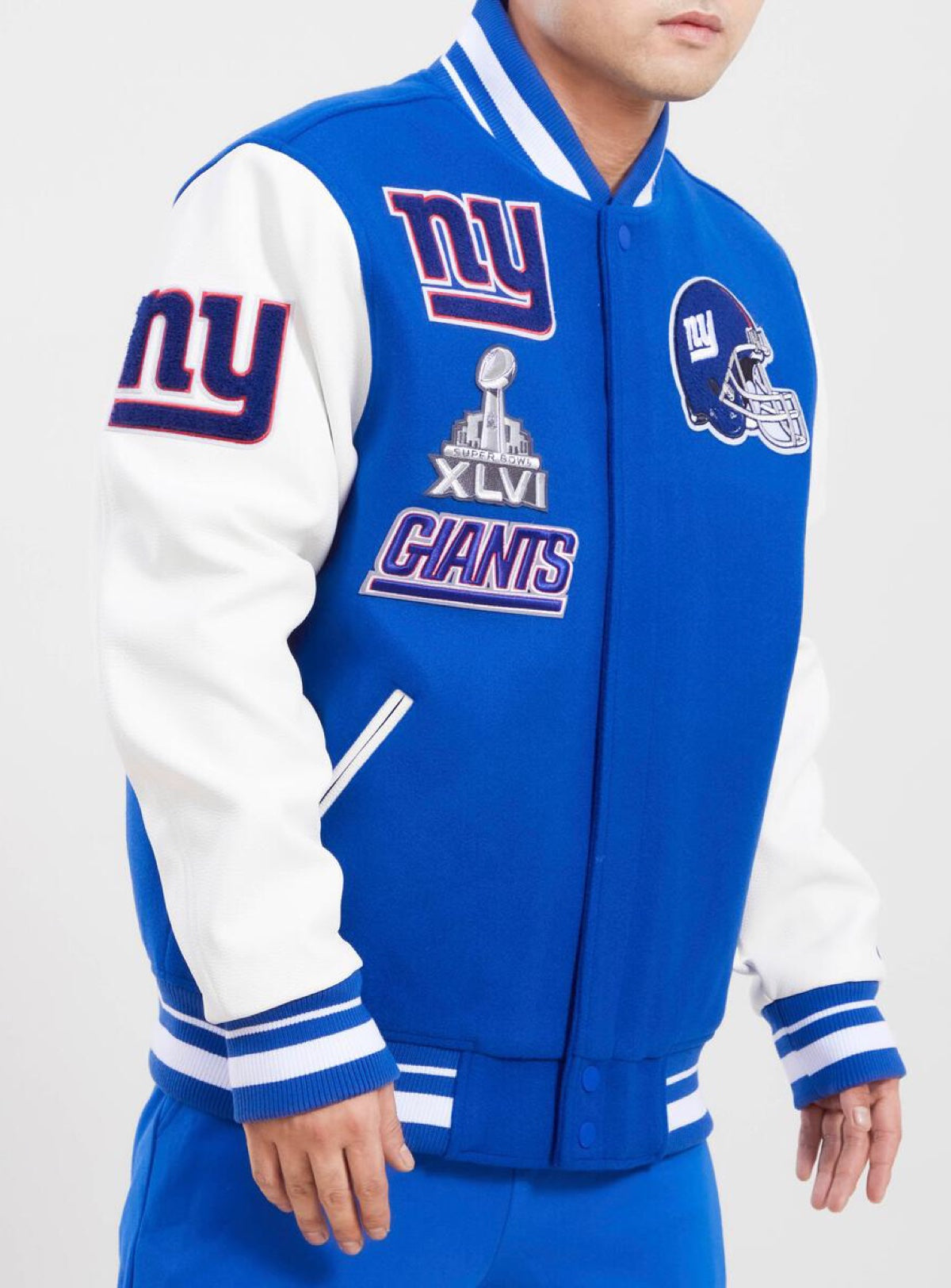 Mitchell And Ness Ny Giants Varsity Jacket