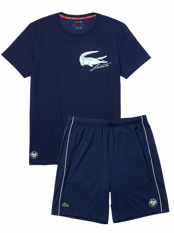 lacoste short and shirt set