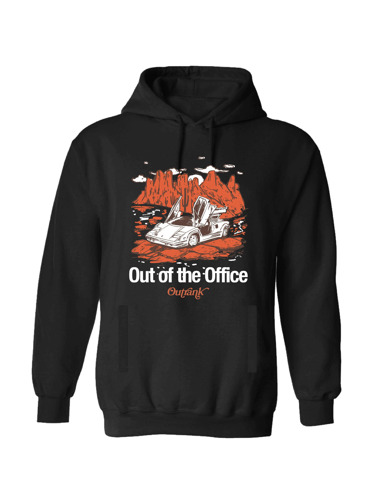 Outrank Hoodie - Out Of The Office - Black - OR2139H