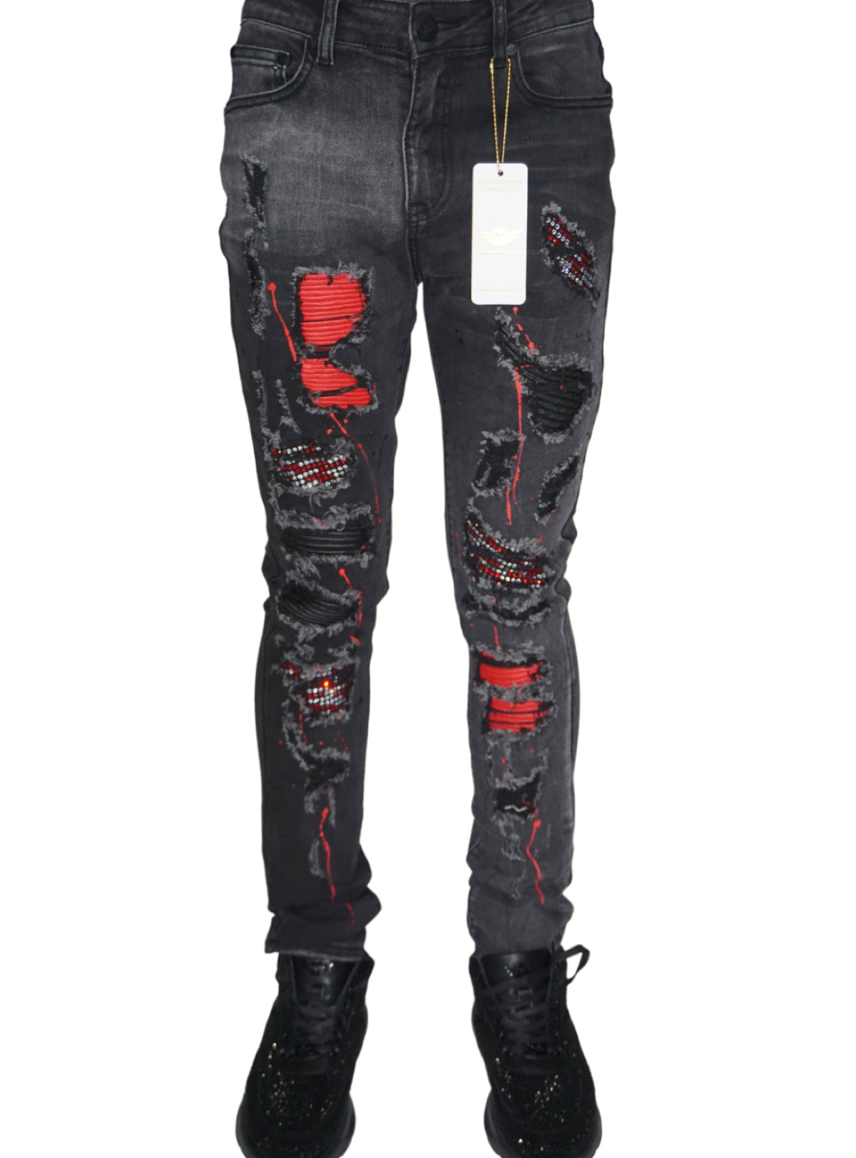 Ferrari Massari Jeans - Samurai Drip Red - Black – Vengeance78