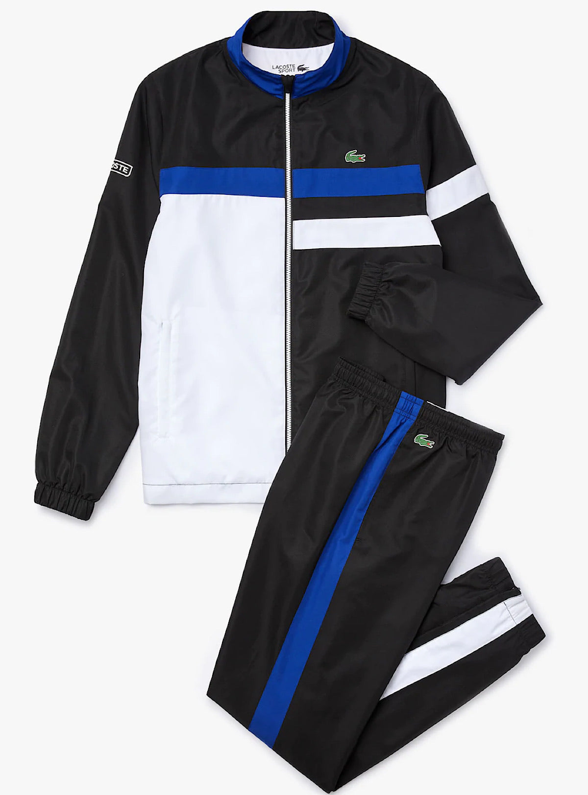 black lacoste tracksuit