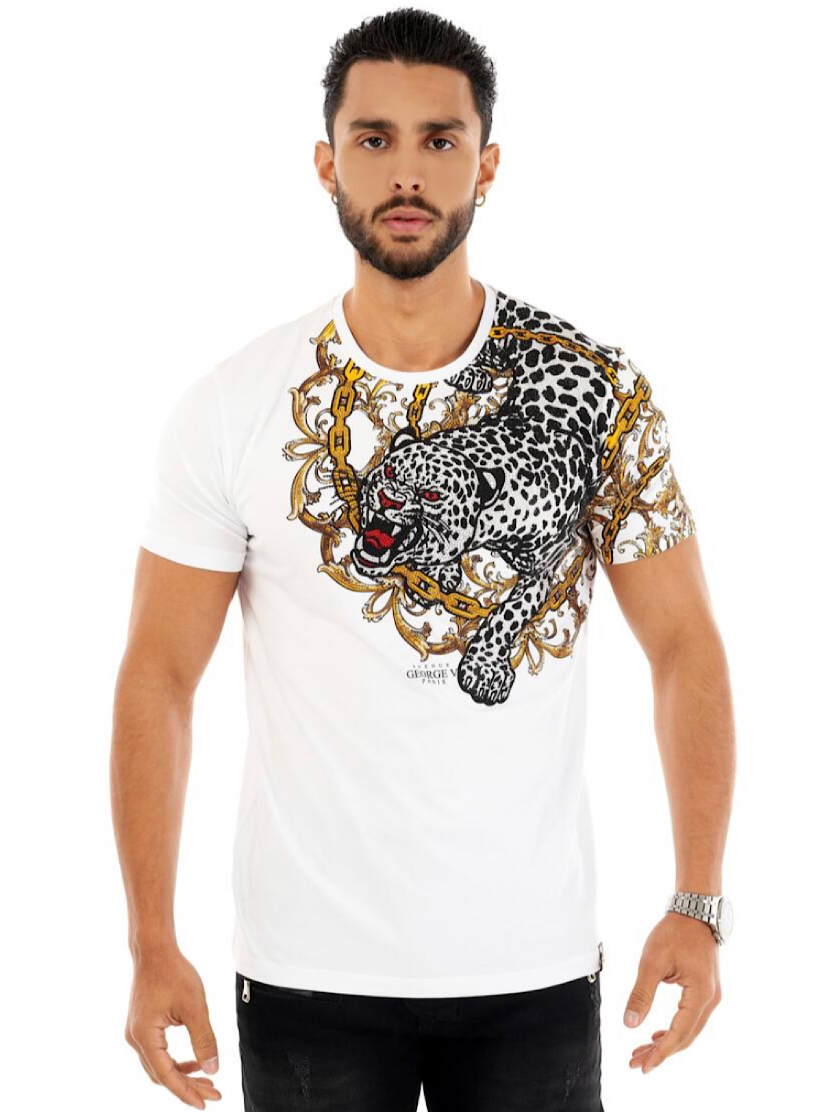 George V T-Shirt - Tiger - White - GV-2350 – Vengeance78