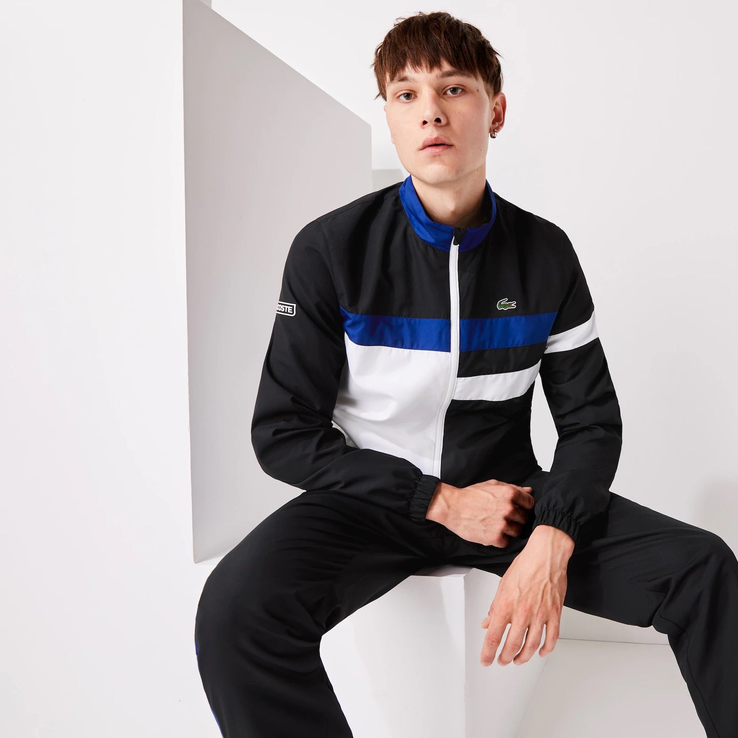 lacoste nylon tracksuit